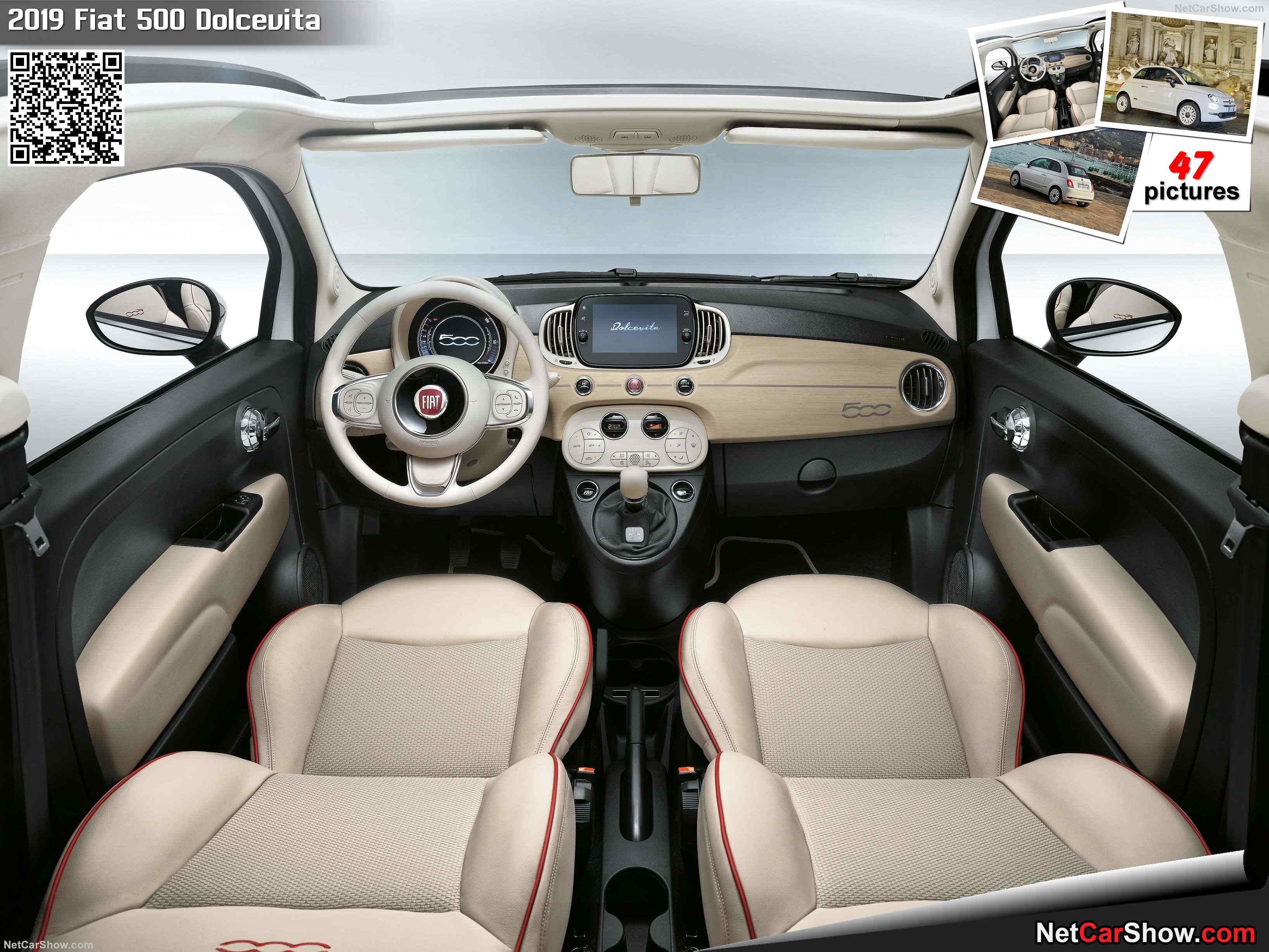 Fiat 500 Dolcevita Interior Leather Seats