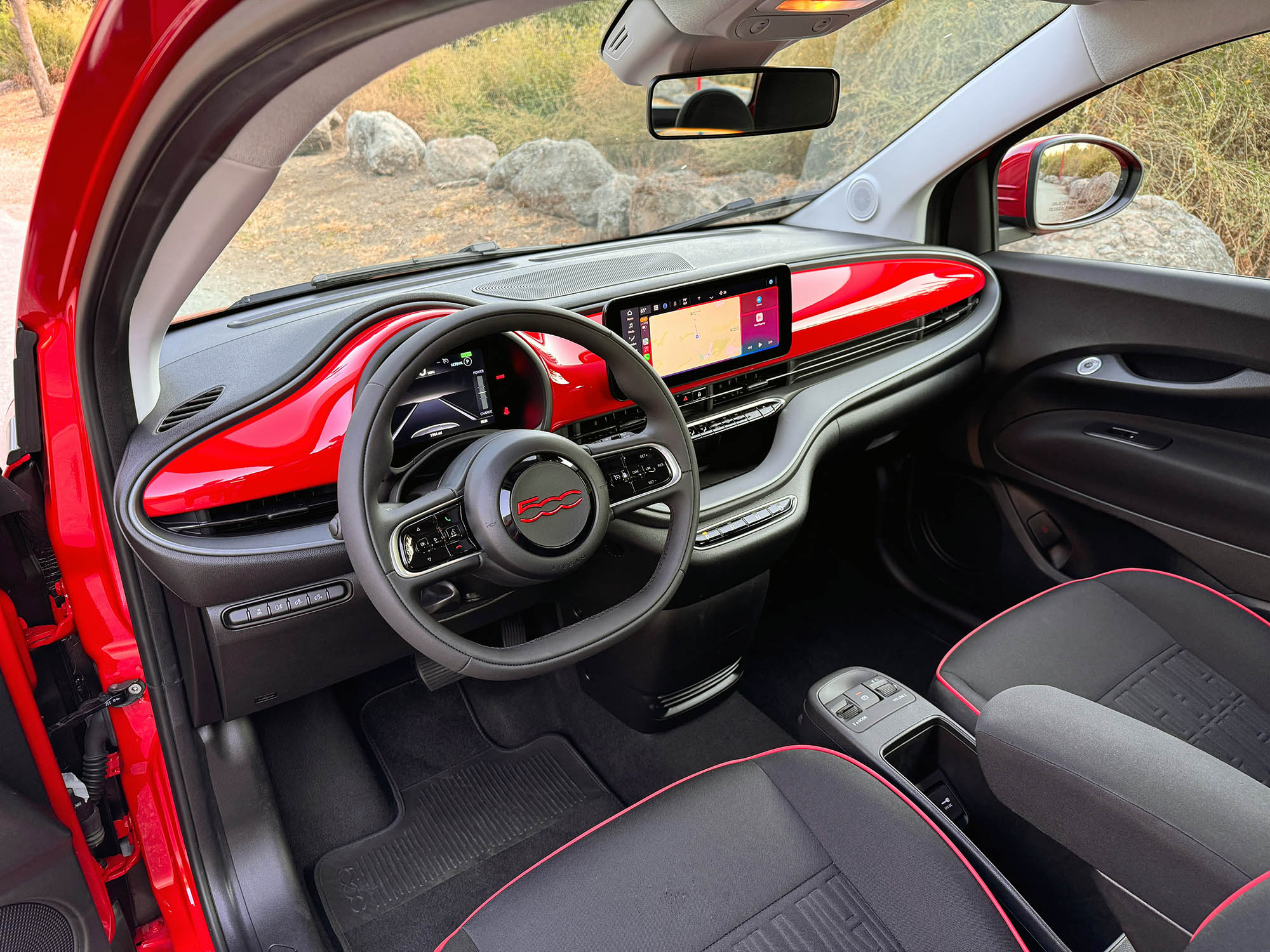 Fiat 500E Interior Digital Dashboard
